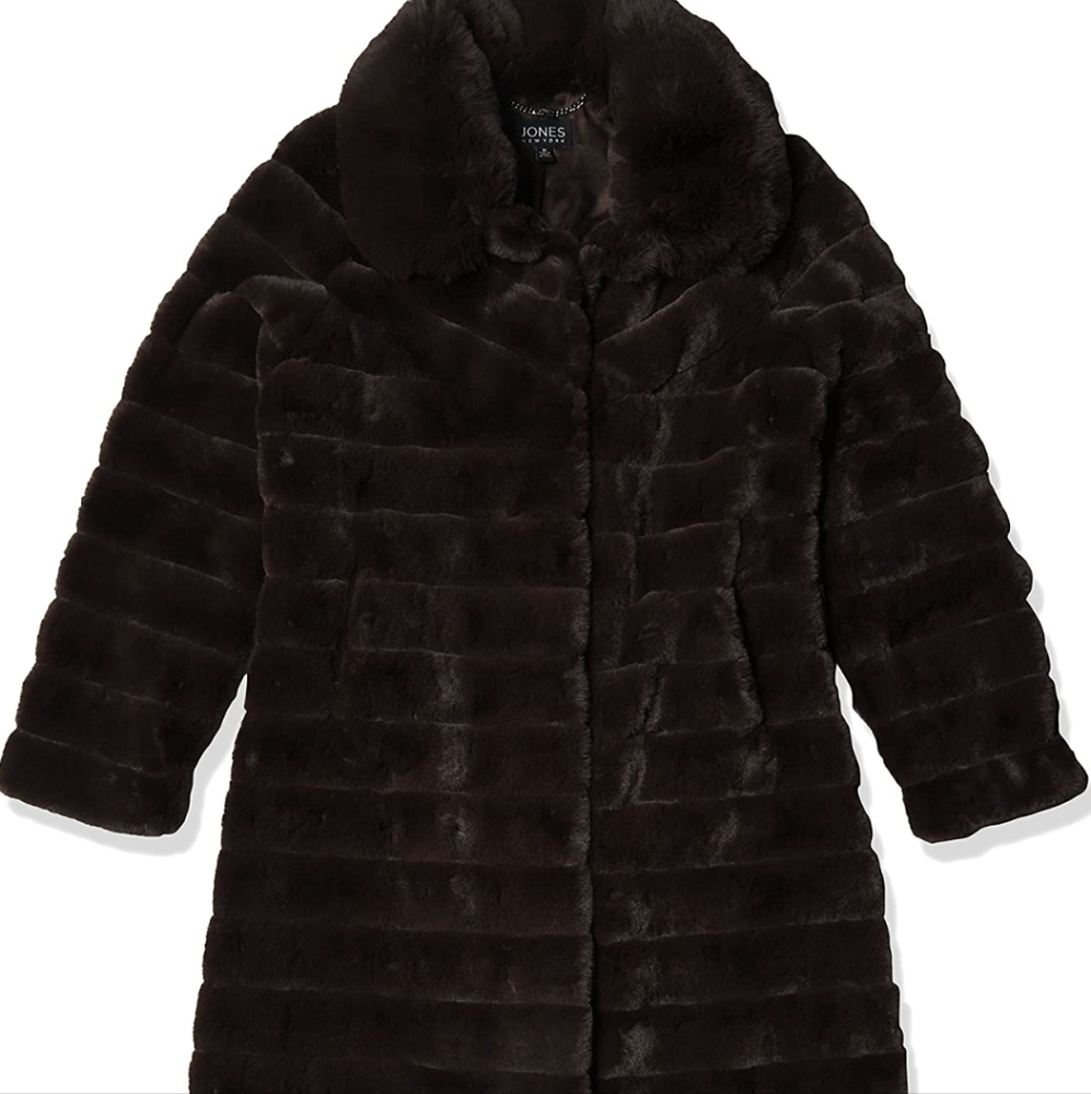 Jones New York Faux Fur Coat
